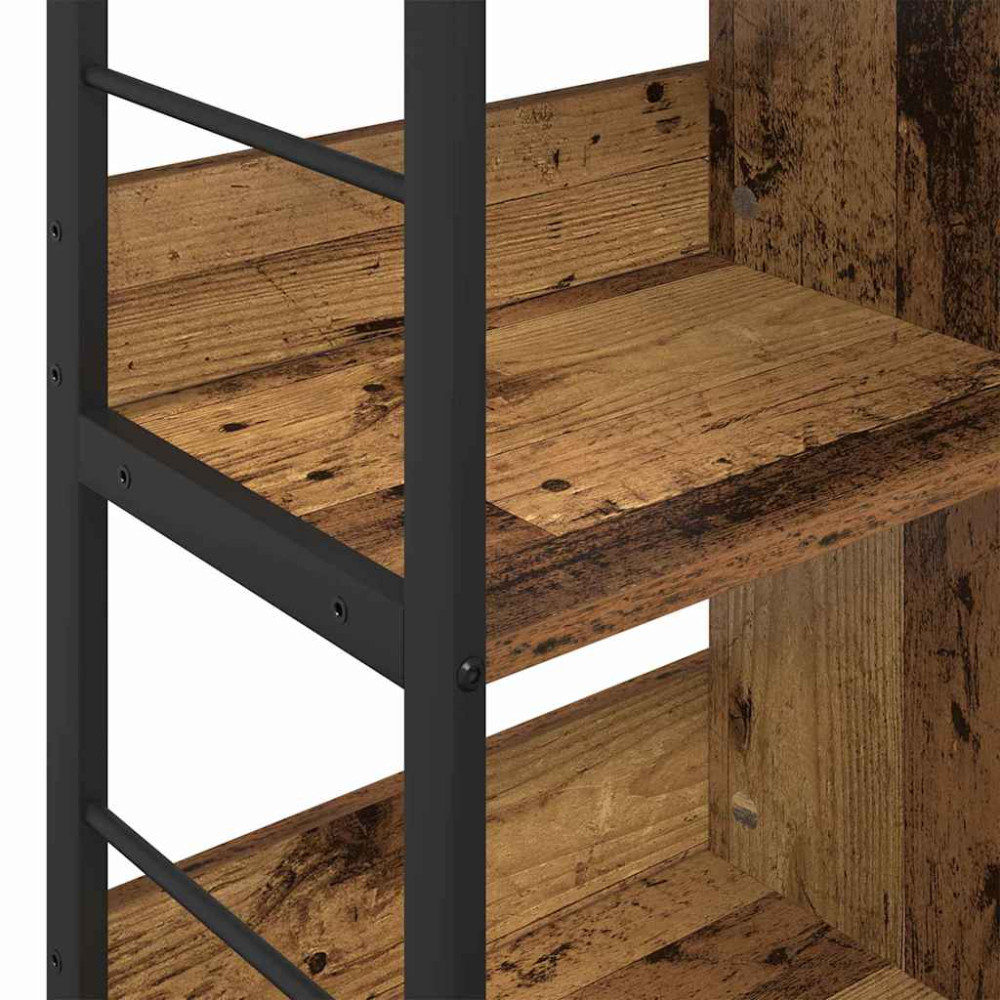 Produktbild för Hyllsystem Gammalt trä 82 x 32 x 79 cm Konstruerat trä