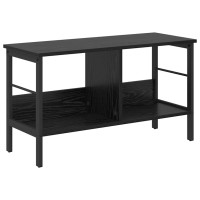 Produktbild för Hyllsystem Svart Ek 82 x 32 x 47 cm Konstruerat trä