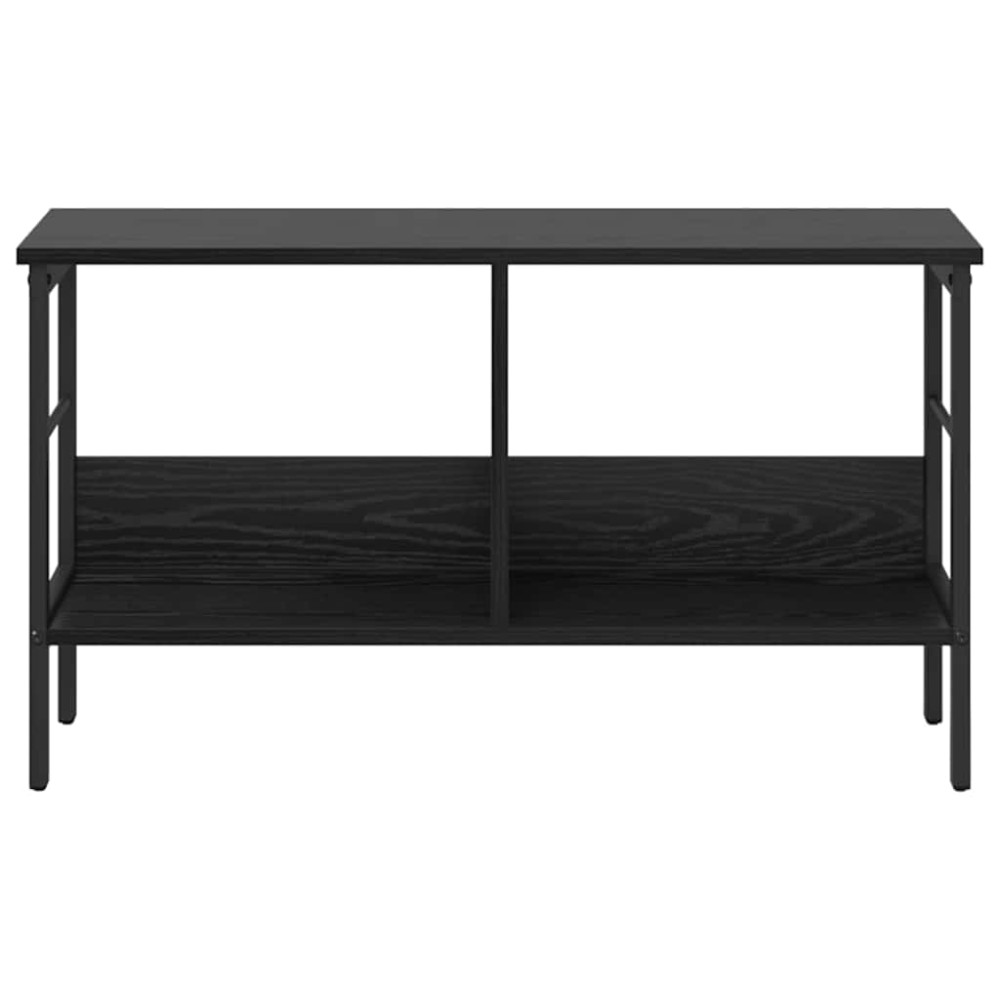 Produktbild för Hyllsystem Svart Ek 82 x 32 x 47 cm Konstruerat trä