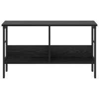 Produktbild för Hyllsystem Svart Ek 82 x 32 x 47 cm Konstruerat trä
