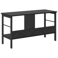 Produktbild för Hyllsystem Svart Ek 82 x 32 x 47 cm Konstruerat trä