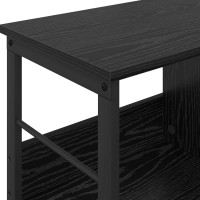 Produktbild för Hyllsystem Svart Ek 82 x 32 x 47 cm Konstruerat trä