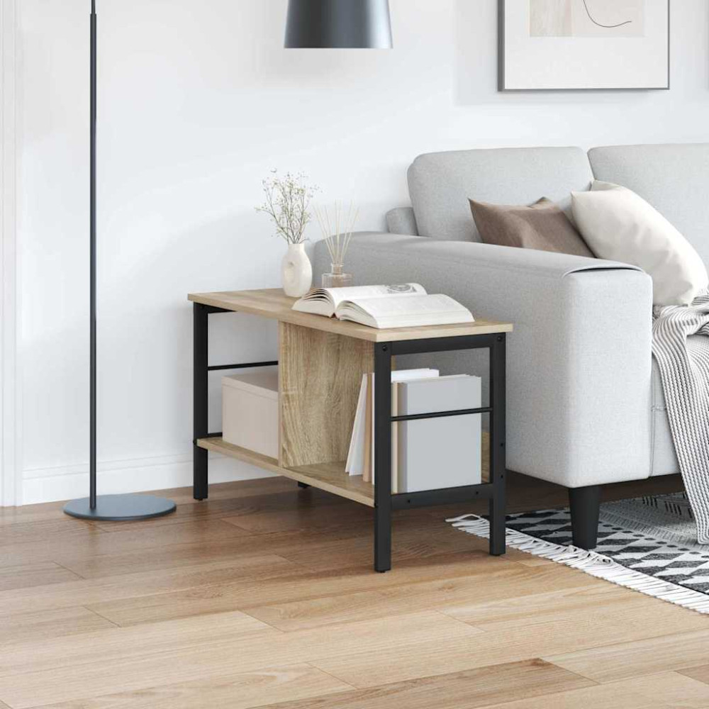 Produktbild för Hyllsystem Sonoma-ek 82 x 32 x 47 cm Konstruerat trä