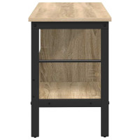 Produktbild för Hyllsystem Sonoma-ek 82 x 32 x 47 cm Konstruerat trä