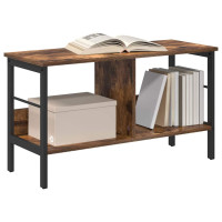 Produktbild för Hyllsystem Rökt ek 82 x 32 x 47 cm Konstruerat trä