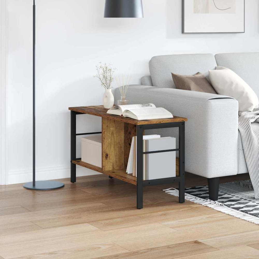 Produktbild för Hyllsystem Gammalt trä 82 x 32 x 47 cm Konstruerat trä