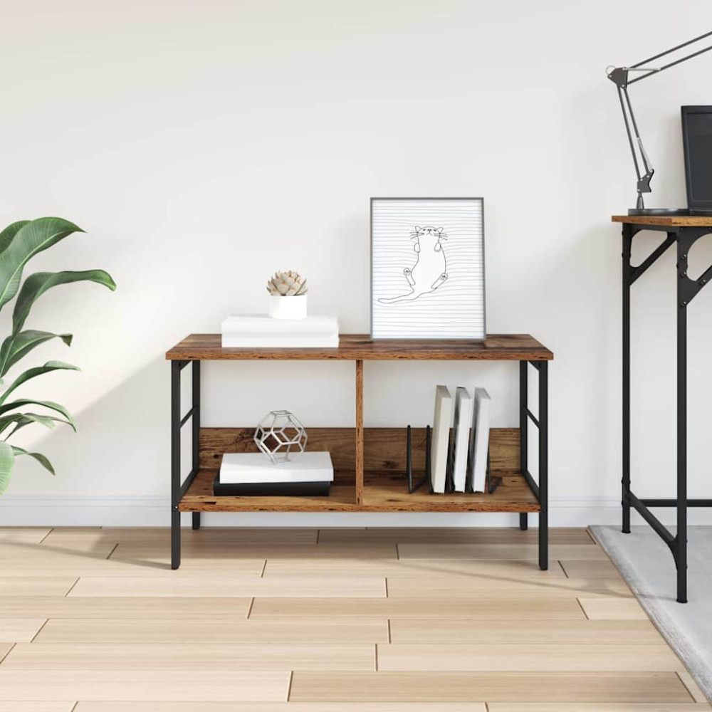 Produktbild för Hyllsystem Gammalt trä 82 x 32 x 47 cm Konstruerat trä