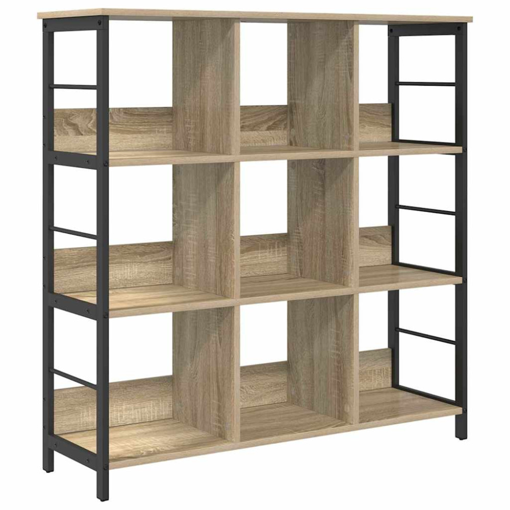 Produktbild för Hyllsystem Sonoma-ek 102 x 32 x 104,5 cm Konstruerat trä