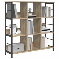 Produktbild för Hyllsystem Sonoma-ek 102 x 32 x 104,5 cm Konstruerat trä