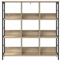 Produktbild för Hyllsystem Sonoma-ek 102 x 32 x 104,5 cm Konstruerat trä