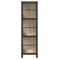Produktbild för Hyllsystem Sonoma-ek 102 x 32 x 104,5 cm Konstruerat trä
