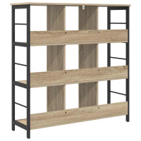 Produktbild för Hyllsystem Sonoma-ek 102 x 32 x 104,5 cm Konstruerat trä