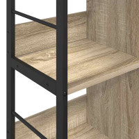 Produktbild för Hyllsystem Sonoma-ek 102 x 32 x 104,5 cm Konstruerat trä
