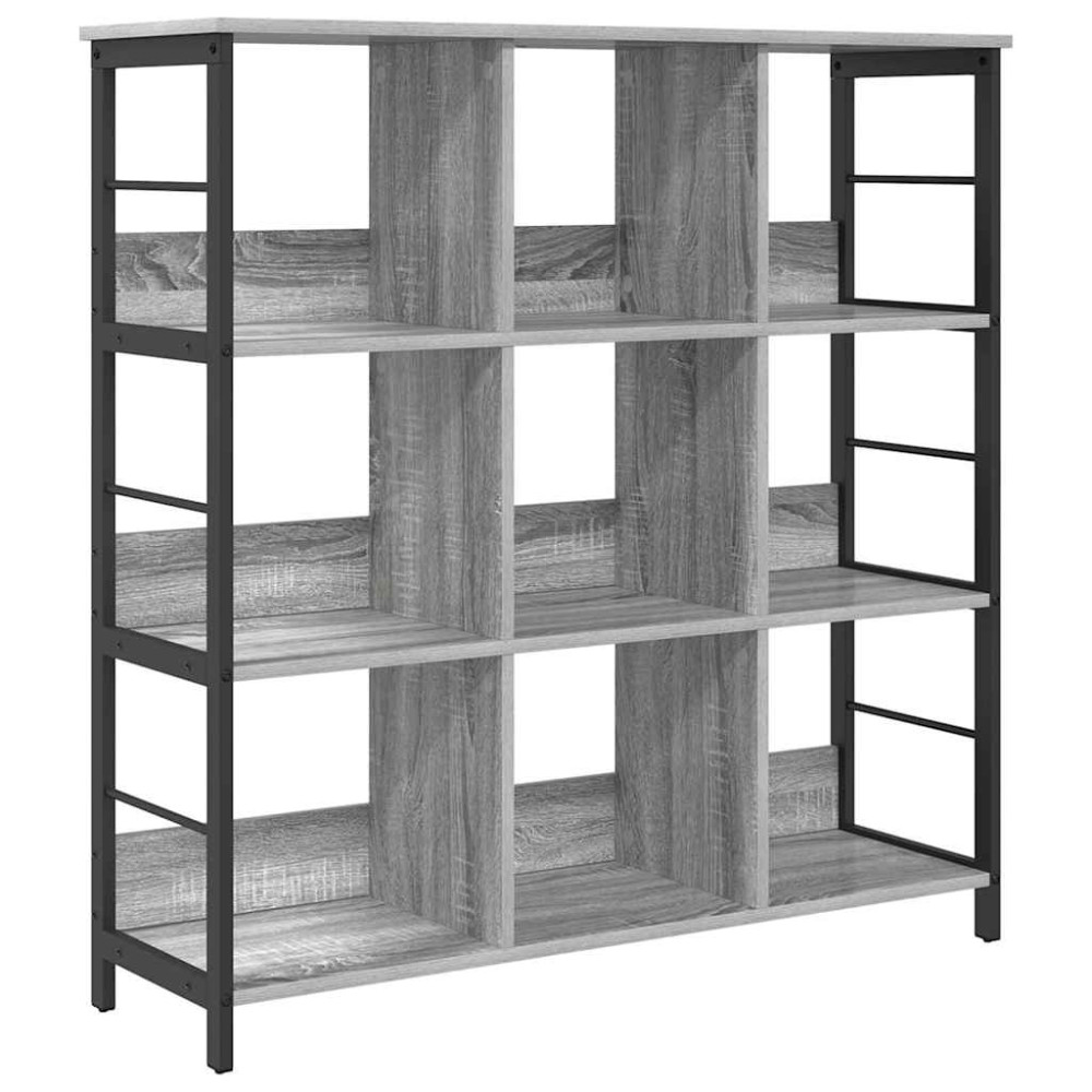 Produktbild för Hyllsystem Grå Sonoma 102 x 32 x 104,5 cm Konstruerat trä