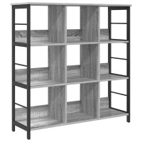 Produktbild för Hyllsystem Grå Sonoma 102 x 32 x 104,5 cm Konstruerat trä