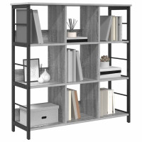 Produktbild för Hyllsystem Grå Sonoma 102 x 32 x 104,5 cm Konstruerat trä