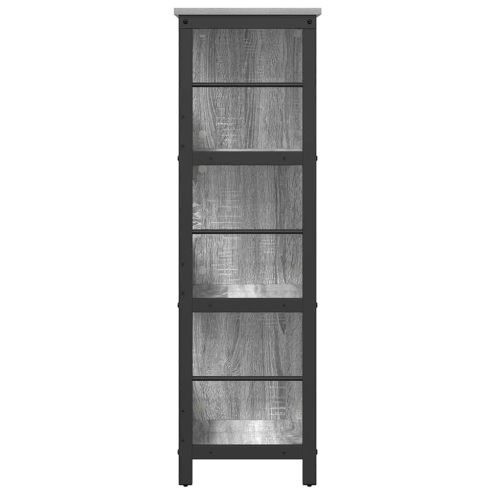 Produktbild för Hyllsystem Grå Sonoma 102 x 32 x 104,5 cm Konstruerat trä
