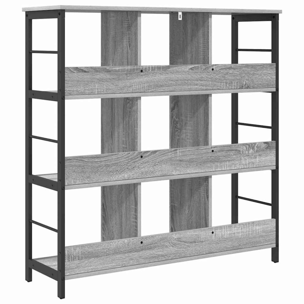 Produktbild för Hyllsystem Grå Sonoma 102 x 32 x 104,5 cm Konstruerat trä