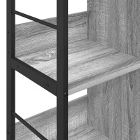 Produktbild för Hyllsystem Grå Sonoma 102 x 32 x 104,5 cm Konstruerat trä