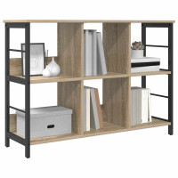 Produktbild för Hyllsystem Sonoma-ek 102 x 32 x 72,5 cm Konstruerat trä
