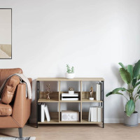 Produktbild för Hyllsystem Sonoma-ek 102 x 32 x 72,5 cm Konstruerat trä