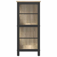 Produktbild för Hyllsystem Sonoma-ek 102 x 32 x 72,5 cm Konstruerat trä