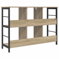 Produktbild för Hyllsystem Sonoma-ek 102 x 32 x 72,5 cm Konstruerat trä
