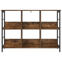 Produktbild för Hyllsystem Rökt ek 102 x 32 x 72,5 cm Konstruerat trä