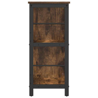 Produktbild för Hyllsystem Rökt ek 102 x 32 x 72,5 cm Konstruerat trä