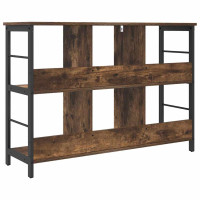 Produktbild för Hyllsystem Rökt ek 102 x 32 x 72,5 cm Konstruerat trä