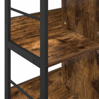 Produktbild för Hyllsystem Rökt ek 102 x 32 x 72,5 cm Konstruerat trä