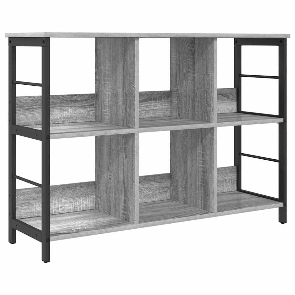 Produktbild för Hyllsystem Grå Sonoma 102 x 32 x 72,5 cm Konstruerat trä