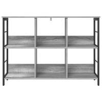 Produktbild för Hyllsystem Grå Sonoma 102 x 32 x 72,5 cm Konstruerat trä