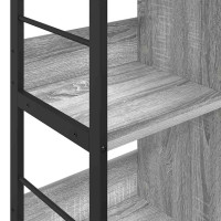 Produktbild för Hyllsystem Grå Sonoma 102 x 32 x 72,5 cm Konstruerat trä