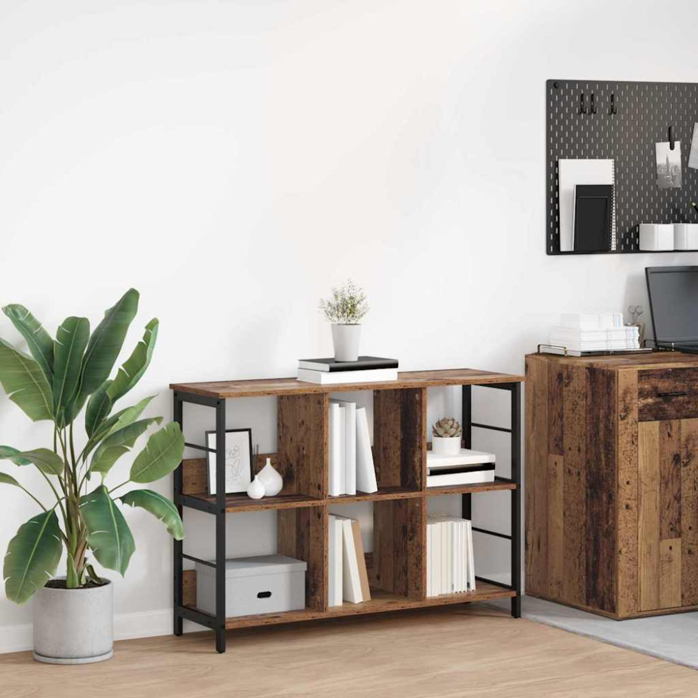 Produktbild för Hyllsystem Gammalt trä 102 x 32 x 72,5 cm Konstruerat trä