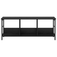 Produktbild för Hyllsystem Svart Ek 102 x 32 x 40,5 cm Konstruerat trä