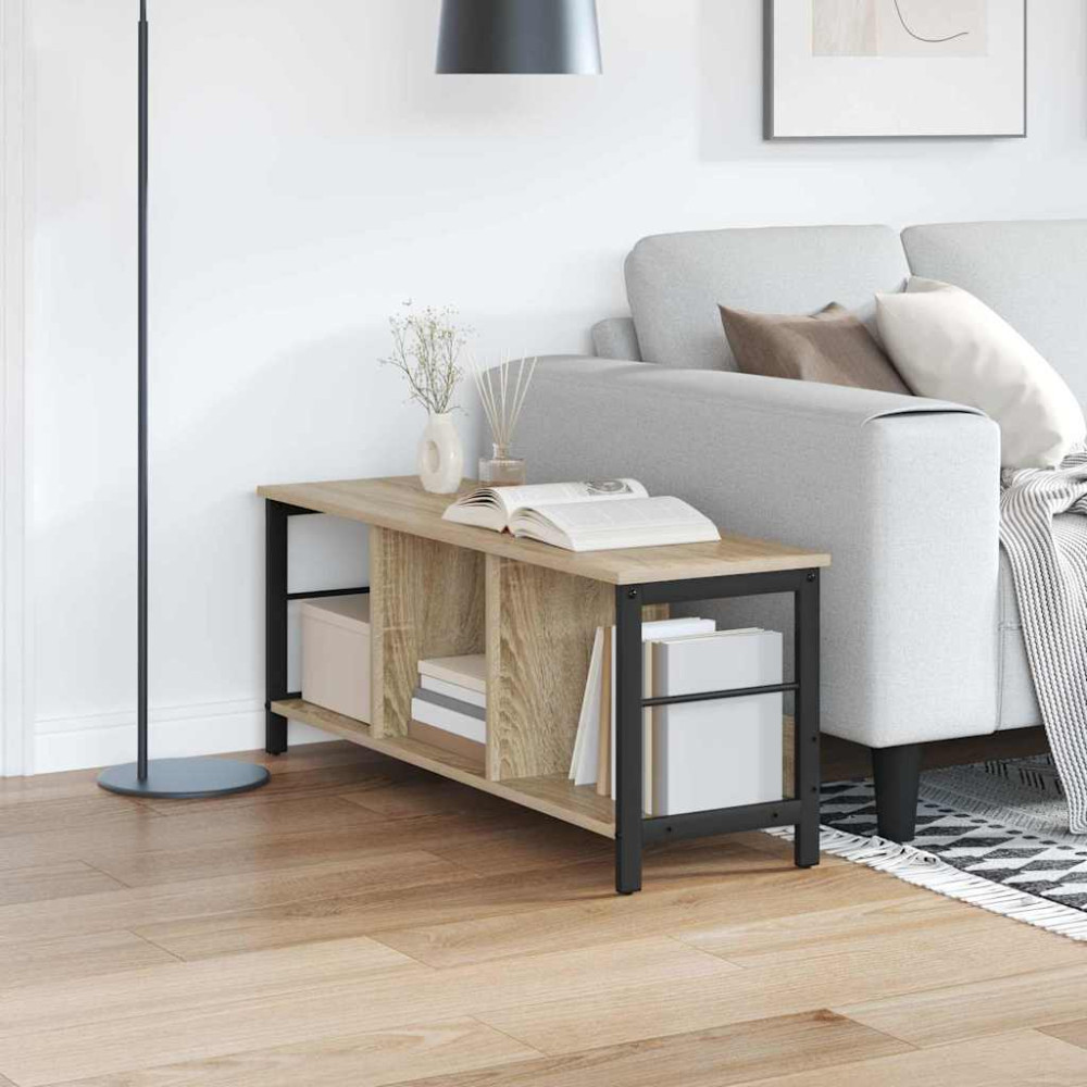 Produktbild för Hyllsystem Sonoma-ek 102 x 32 x 40,5 cm Konstruerat trä