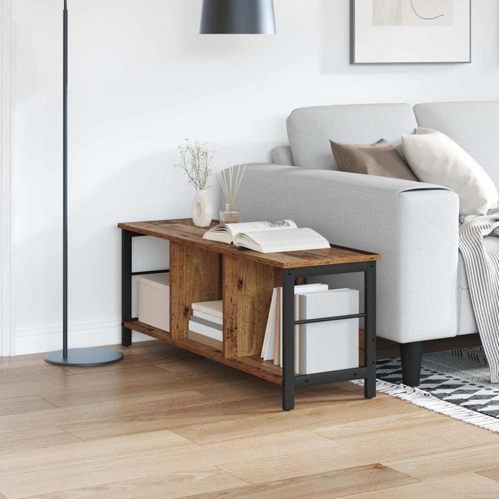 Produktbild för Hyllsystem Gammalt trä 102 x 32 x 40,5 cm Konstruerat trä