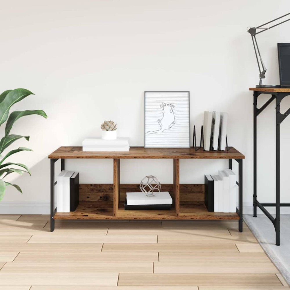 Produktbild för Hyllsystem Gammalt trä 102 x 32 x 40,5 cm Konstruerat trä