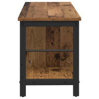 Produktbild för Hyllsystem Gammalt trä 102 x 32 x 40,5 cm Konstruerat trä