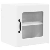 Produktbild för Väggglasförråd PORTO Vit 40 x 31 x 40 cm Konstruerat trä