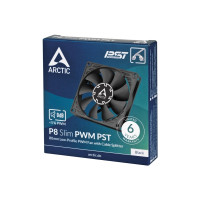 Produktbild för ARCTIC P8 Slim PWM PST - lådfläkt - låg profil, med kabelsplitter