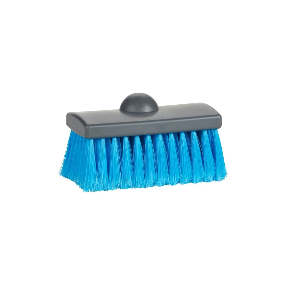 Produktbild för Borste med vattenstråle, Vikan, blå, PP, 15 cm, mjuk, slitsa...