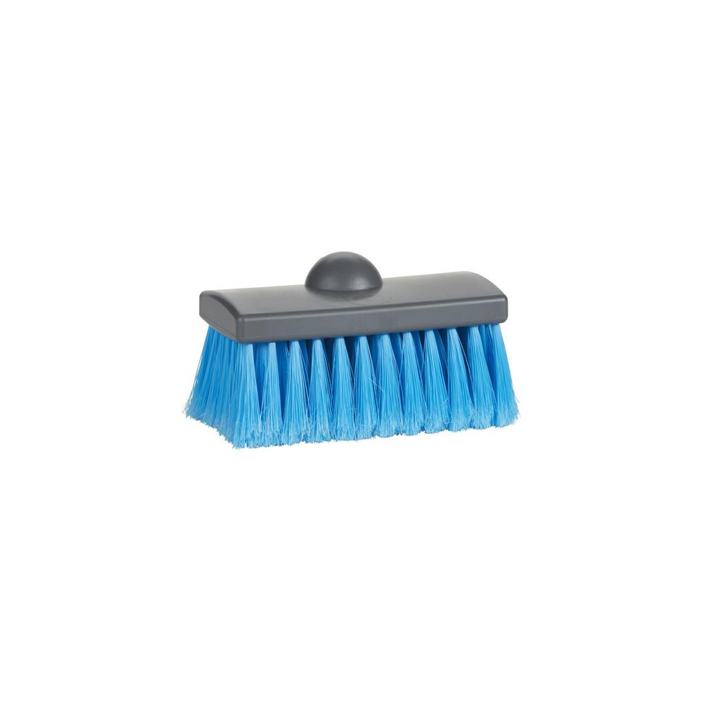 Produktbild för Borste med vattenstråle, Vikan, blå, PP, 15 cm, mjuk, slitsa...