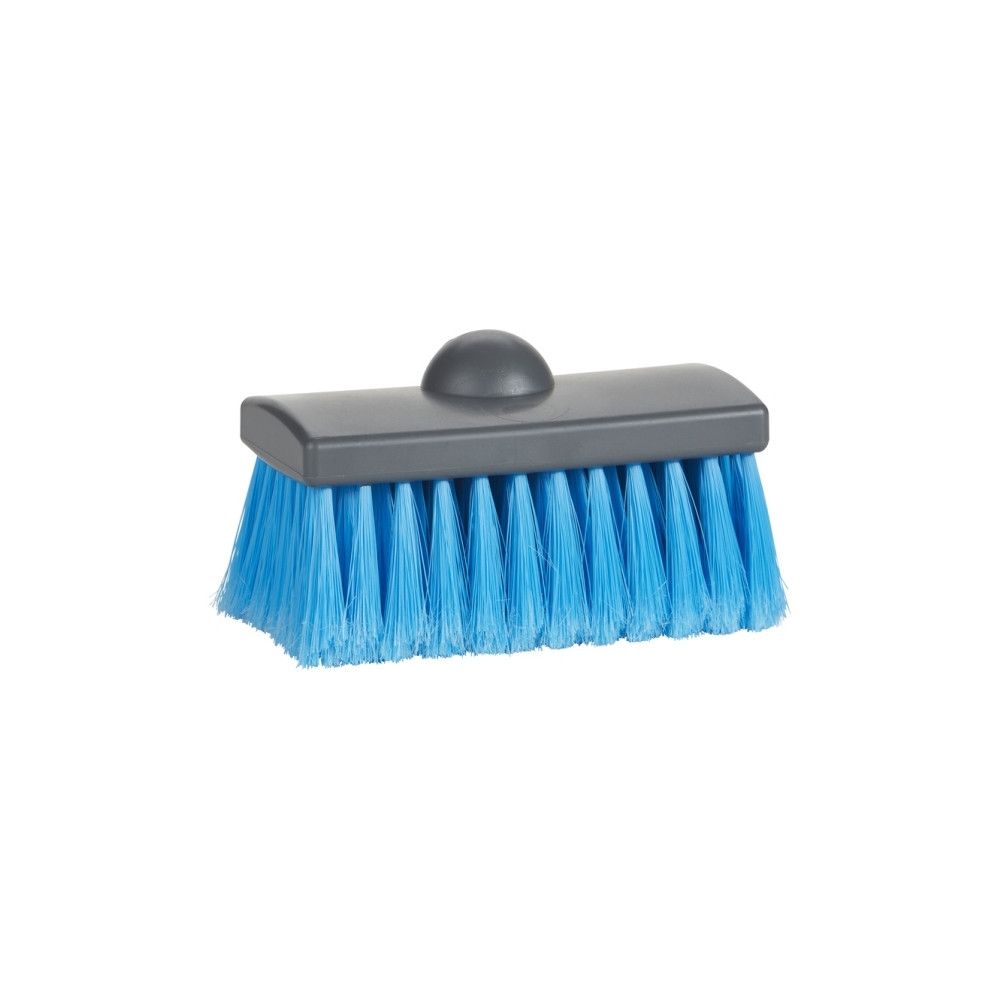 Produktbild för Borste med vattenstråle, Vikan, blå, PP, 15 cm, mjuk, slitsa...