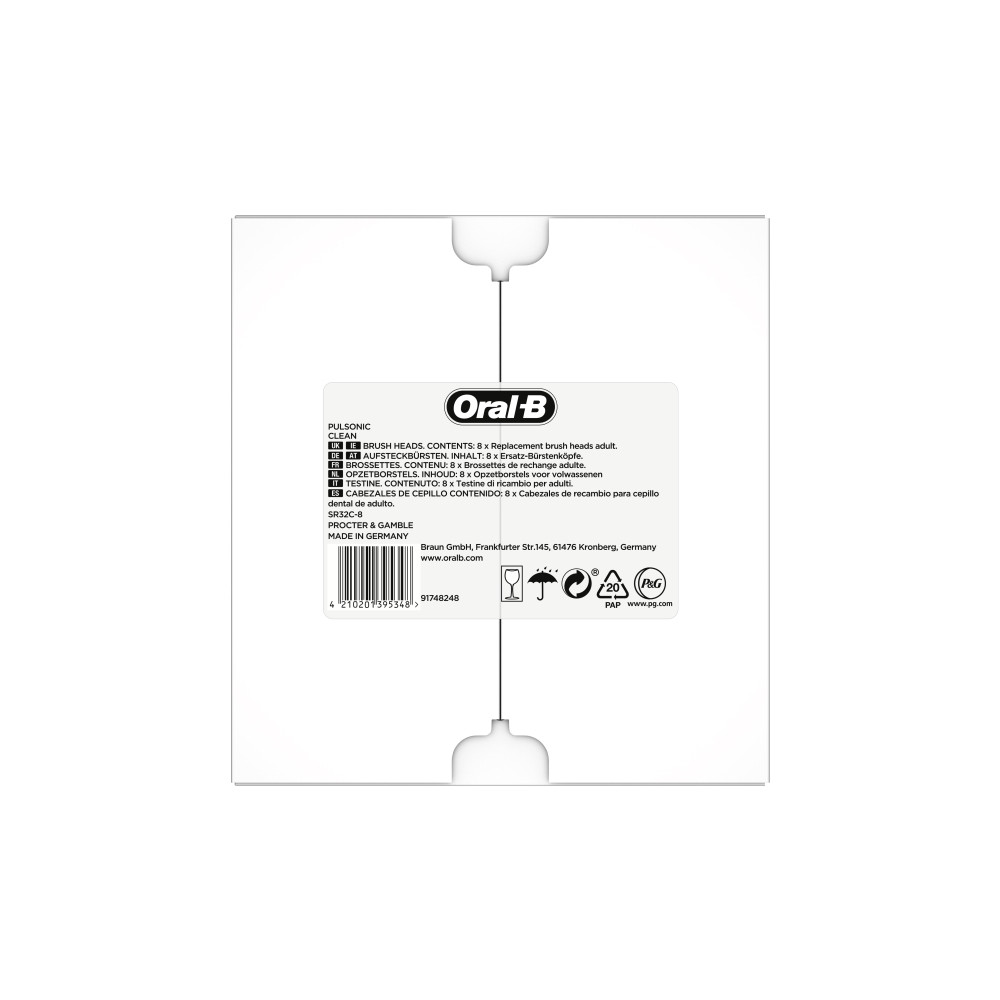 Produktbild för Oral-B Pulsonic Clean 81748491, 8 styck, Vit, 3 månad (er),...