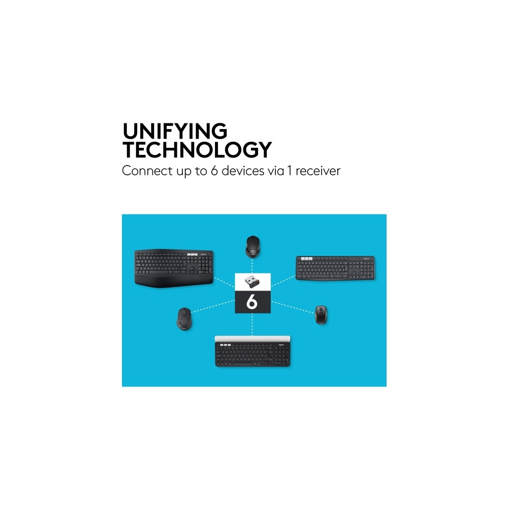 Produktbild för Logitech M720 Triathlon - mus - Bluetooth, 2.4 GHz