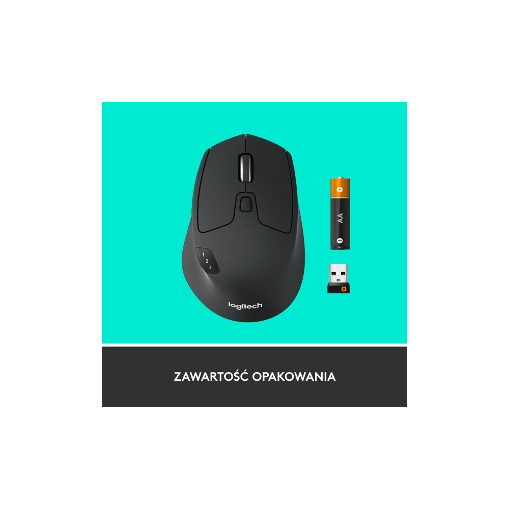Produktbild för Logitech M720 Triathlon - mus - Bluetooth, 2.4 GHz