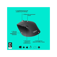 Produktbild för Logitech M720 Triathlon - mus - Bluetooth, 2.4 GHz