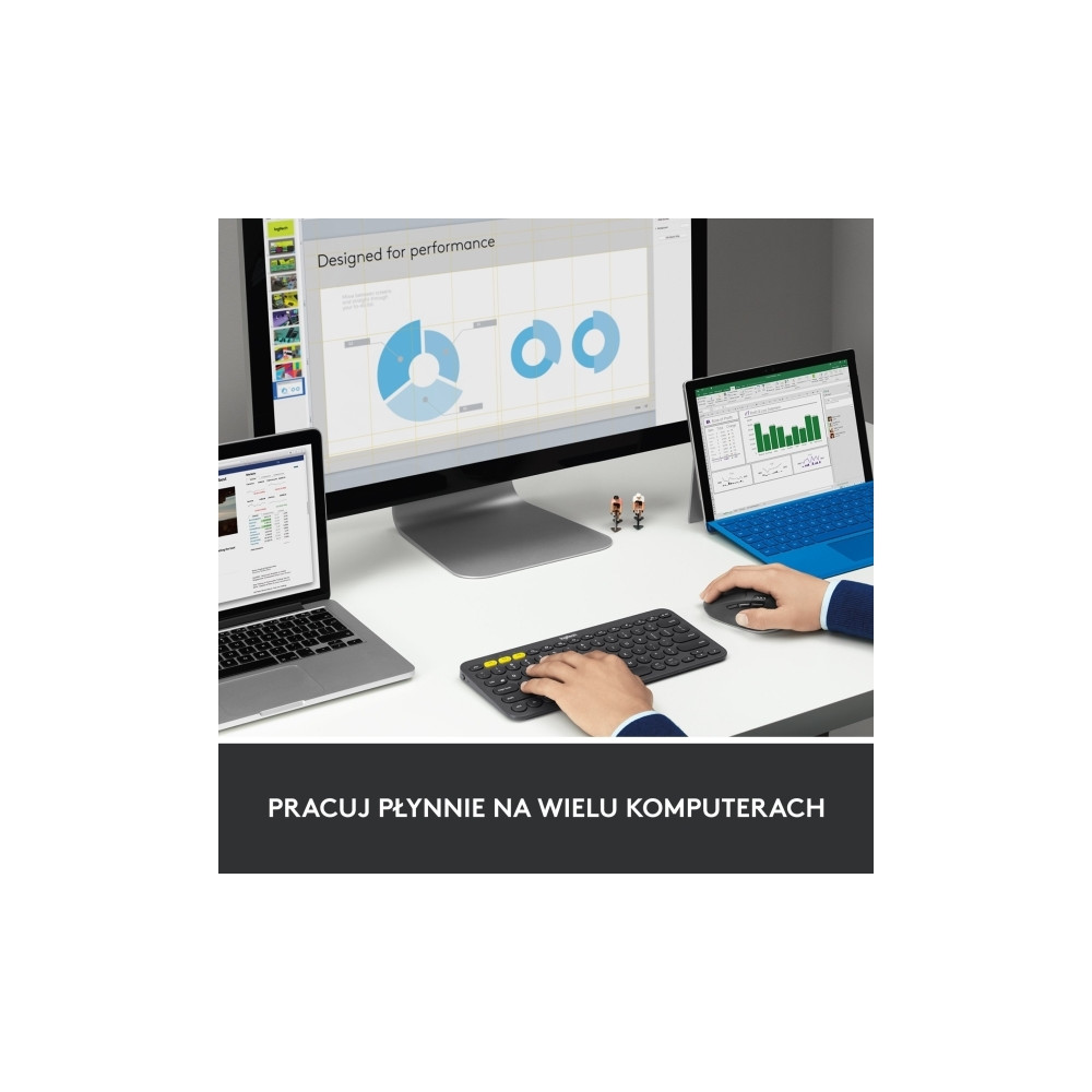 Produktbild för Logitech M720 Triathlon - mus - Bluetooth, 2.4 GHz